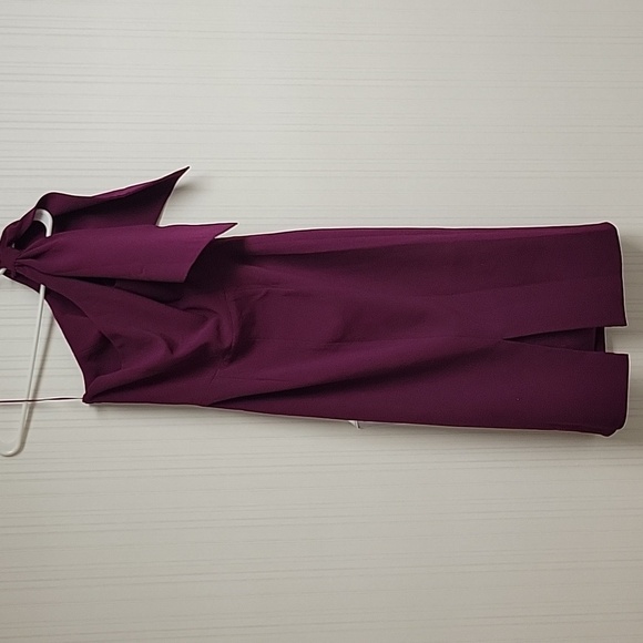 Dress The Population Tiffany One Shoukder Dress Sz 2 Burgundy NWOT - Picture 4 of 8